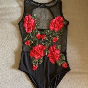 Rose body suit